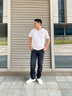 勁霸男裝2025春夏新款時尚棉感彈力休閑牛仔褲NQRN1525 深蘭 31 曬單實(shí)拍圖