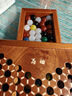 御圣 跳棋玻璃珠跳跳棋木質(zhì)跳棋盤早教啟蒙親子益智游戲桌游兒童禮物 六角型跳棋盤+【瑪瑙珠棋子】 曬單實拍圖