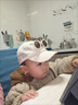 暢印潮酷小童寶寶墨鏡鴨舌帽子眼鏡可拆飛行員帽子防曬遮陽(yáng)寶寶棒球帽 棒球帽-咖啡色【送墨鏡可拆卸】 帽圍47-52cm/參考1-6歲 曬單實(shí)拍圖