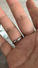 中國黃金（CHINA GOLD）S999銀戒指莫比烏斯環(huán)情侶對戒男女一對指環(huán)七夕送女朋友生日禮物 共度愛河對戒【中金禮盒+證書】+刻字賀卡 開口可調(diào)節(jié) 曬單實(shí)拍圖
