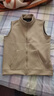 皮爾卡丹（pierre cardin）男士立領(lǐng)馬甲休閑背心2025秋冬季新款針織無(wú)袖坎肩寬松大碼外套男 卡其 4XL 建議180-200斤 曬單實(shí)拍圖