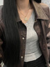 周大金 CHOW TAI KING18k金和田玉項(xiàng)鏈女士彌勒佛玉吊墜生日禮物送女友老婆走心實(shí)用 曬單實(shí)拍圖