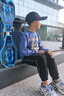 一柳童裝男童褲子春秋2025款中大童兒童褲子男運(yùn)動(dòng)休閑長(zhǎng)褲潮 黑色(55%棉45%聚酯纖維) 140 碼 建議身高130-140cm 曬單實(shí)拍圖