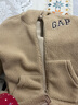 GAP男女裝春秋毛氈布logo仿羊羔絨連帽衛(wèi)衣情侶裝外套609272 曬單實拍圖