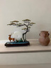 RWTW全銅迎客松新中式客廳玄關(guān)擺件家居飾品辦公室裝飾品喬遷新居禮品 松鹿延年黃銅擺件 曬單實(shí)拍圖