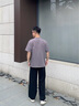 GXG男裝 針織休閑褲束腳運動(dòng)褲男長(cháng)褲G24X022037 黑色 M 曬單實(shí)拍圖