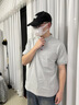 雅鹿T恤男夏季polo衫商務(wù)休閑翻領(lǐng)短袖2025新款純色帶領(lǐng)休閑男士上衣 505灰色 XL [130-150斤] 曬單實(shí)拍圖