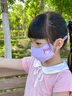 兒童過(guò)敏性鼻專(zhuān)用口罩炎防花粉灰塵病菌冷空氣防護過(guò)濾孔透氣防曬 【酷洛米紫-均碼3-12歲可調節】 曬單實(shí)拍圖