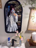 斤慕韓系藍(lán)色條紋襯衫連衣裙子2025小個(gè)子蝴蝶結(jié)法式學(xué)院風(fēng)收腰短裙 藍(lán)色 L 曬單實(shí)拍圖