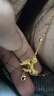 周大福 愛(ài)心蝴蝶結(jié)黃金項(xiàng)鏈女(工費(fèi)320)40cm約6.9g F231887七夕 曬單實(shí)拍圖
