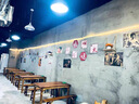 愛(ài)迪威面館桌椅飯店小吃店餐桌椅餐桌組合實(shí)木餐館食堂桌子餐廳燒烤碳化 60*60*75一桌兩方凳 曬單實(shí)拍圖