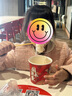 ELLE KIDS童裝 法式學院蘋果領(lǐng)條紋針織衫女兒童秋季polo套頭毛衣 藏青白條 130 曬單實拍圖