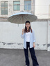 傘小滿16骨手動高顏值雨傘太陽傘遮陽傘防曬傘防紫外線女士晴雨兩用折疊 16骨-冰島烏龍-晴雨兩用 曬單實拍圖