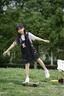 巴拉巴拉女童裙子兒童背帶裙2025夏裝【庫洛米商場同款】牛仔假兩件連衣裙 紫色調(diào)00377 140 曬單實拍圖