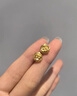 老鳳祥玫瑰花黃金耳釘女士18K金耳飾紀(jì)念日七夕情人節(jié)禮物送女友老婆 18k玫瑰耳釘 曬單實(shí)拍圖