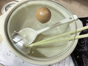 佩爾森（CERAMICS）奶油風(fēng)雙耳碗陶瓷泡面碗帶蓋螺螄粉學(xué)生宿舍大湯碗家用一人食 奶白色雙耳碗+筷子+勺子 曬單實(shí)拍圖