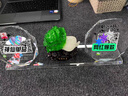 訂做商家二維碼定制展示牌立牌擺臺支付牌制作微信水晶玻璃收銀收款收錢臺牌標識展示牌水晶透明前臺桌牌 招財貓二維碼牌 29x12cm 曬單實拍圖