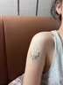 亦纖草本手背紋身貼男防水持久不反光半永久ins圖案高級感半月貼紙 H8-008（6張一套） 曬單實拍圖