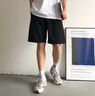 銘富天（MINGFUTIAN）冰絲短褲男潮牌ins夏季薄款褲子韓版潮流寬松外穿五分褲百搭中褲 【兩件裝】7030黑色+7004黑色 XL （建議125-135斤） 曬單實(shí)拍圖
