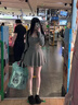 爾山集連衣裙女2025新款短裙收腰A字裙方領(lǐng)長(cháng)袖連衣裙韓系內搭裙子 收腰a字短裙灰色L碼 曬單實(shí)拍圖