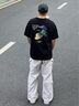 卡賓【索羅娜】男裝 彩色印繡工藝T恤2025新款短袖休閑戶外 曬單實(shí)拍圖