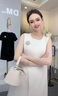 clotho Rennie品牌女裝法式連衣裙女2025夏季新款小個(gè)子氣質(zhì)優(yōu)雅遮肚子顯瘦裙子 白色 M 曬單實(shí)拍圖