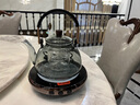 卡絲拉狄（Cathyladi）煮茶器玻璃蒸煮一體燒水壺電陶爐白茶家用茶具小型養(yǎng)生生日禮物 【高端灰半月提梁壺】+電陶爐 曬單實拍圖