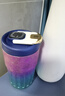 MULTIPOTENT鈦杯咖啡杯保溫杯炫彩隨行杯帶溫顯鈦博仕系列綠紫色420ml 曬單實(shí)拍圖