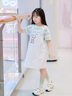 巴拉巴拉【miiiiichan IP】女童裙子兒童背帶裙2025夏牛仔假兩件 白色調(diào)00311 130 曬單實(shí)拍圖