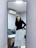 妙奕嘉半身裙女裙子夏季a字裙半裙2025女士高腰半身長裙小個(gè)子紗裙百搭 藍(lán)條紋蕾絲鏤空半身裙 M 【建議100斤內(nèi)】 曬單實(shí)拍圖