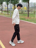 李寧逍遙丨跑步鞋男鞋夏季新款低幫減震回彈復(fù)古跑步運(yùn)動(dòng)鞋跑鞋 川石灰/碳灰紫-2 43 曬單實(shí)拍圖