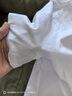 OEHE冰絲短袖t恤男士夏季薄款寬松純棉休閑五分半袖男裝上衣服打底衫 白色 L 曬單實(shí)拍圖