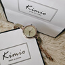 金米歐（KIMIO）手表女學生高中石英小表盤高級感生日禮物女士腕表品牌2025年新款 暮光綠 22mm 曬單實拍圖
