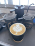MHW-3BOMBER轟炸機CERA系列咖啡杯 高檔精致陶瓷杯意式拿鐵杯 拉花咖啡杯子 CERA系列-黑色-240ML 曬單實拍圖