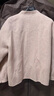 FINITY春秋裝含洋氣減齡上衣女寬松休閑毛呢休外套女 粉色 M 曬單實拍圖
