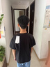 Lee兒童短袖T恤夏季2025新款圓領(lǐng)休閑寬松男女童半袖童裝中大童體恤 烏黑色 150 cm 曬單實(shí)拍圖