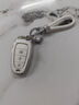 一賓 適用現代鑰匙套 23款途勝鑰匙扣 新款途勝L高檔男女士汽車(chē)殼扣包 H款【白色】+鉆編織繩+白熊 曬單實(shí)拍圖