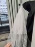 締晶求婚頭紗領(lǐng)證登記表白拍照道具森系新娘發(fā)紗小仙女儀式感發(fā)夾梳款 唯美蓬蓬素紗【發(fā)夾款】 曬單實(shí)拍圖