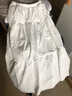 茉衣雅（MOYIYA）純色半身裙仙女風(fēng)2025春季新款百搭高腰顯瘦裙擺中長(zhǎng)高腰蛋糕裙 白色(裙長(zhǎng)80厘米/帶內(nèi)襯) 2XL 125-135斤 曬單實(shí)拍圖