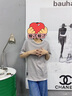 花花公子（PLAYBOY）短袖t恤男士夏季2025新款圓領(lǐng)冰絲薄款潮牌打底衫休閑透氣上衣男 651灰色 XL 推薦【126-140斤】 曬單實(shí)拍圖