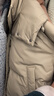 三彩冬款PU皮質(zhì)羽絨服立領(lǐng)連帽短款白鴨絨外套寬松女 卡其色 XL 170/92A 曬單實(shí)拍圖