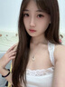 在野白玉髓蝴蝶平安扣吊墜項鏈女925銀新中式鎖骨鏈情人節禮物送女友 平安扣白金色項鏈（和田玉） 曬單實(shí)拍圖