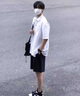 楠笙記日系棕色男士學(xué)生夏季款闊腿大碼寬松工裝休閑百搭西裝短五分褲子 咖色 XL 曬單實(shí)拍圖