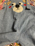 咔咔熊貓嬰兒衣服牛仔背帶褲長(zhǎng)褲秋裝春秋兒童男女寶寶外出褲 復(fù)古牛仔藍(lán) 100 曬單實(shí)拍圖