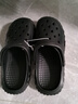 蓓沐格踩屎感洞洞鞋男士夏季外穿開(kāi)車(chē)旅游厚底防滑耐磨沙灘包頭涼鞋男 黑色洞洞鞋【帶紅標】 42 -43偏小1碼 曬單實(shí)拍圖