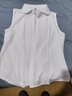浮夏配西服的無(wú)袖襯衫女內搭純棉打底衫女士韓版修身襯衣翻領(lǐng)職業(yè)上衣 白色 圓1 L 偏小半碼 曬單實(shí)拍圖