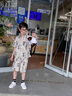 迪士尼童裝男童夏裝套裝2025新款洋氣兒童短袖襯衫潮男寶寶痞帥炸街衣服 639短袖套裝 90 【建議身高85cm左右】 曬單實拍圖