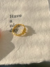 中國(guó)黃金（CHINA GOLD）黃金戒指女士足金蕾絲花戒指七夕情人節(jié)禮物送女友老婆 足金蕾絲花戒指約2.7g 曬單實(shí)拍圖