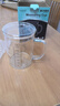 雙集（SOJER）玻璃量杯兒童牛奶杯刻度微波爐加熱家用水杯帶把刻度帶蓋家用杯子 350ml（圓口加蓋）+墊+刷 曬單實(shí)拍圖