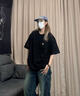 LEMANISMlemanismt恤男短袖美式復古重磅棉T恤夏季潮牌寬松半袖情侶體恤衫 黑色 現(xiàn)貨 L 曬單實拍圖